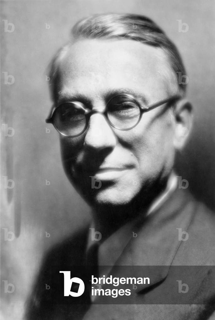 John Erskine (1879-1952), author and educator helped define literature curriculum for American universities. 1929 portrait by Pirie MacDonald