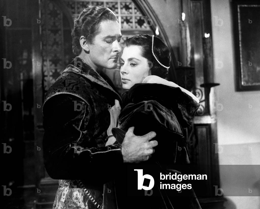 ADVENTURES OF DON JUAN, from left, Errol Flynn, Viveca Lindfors, 1948
