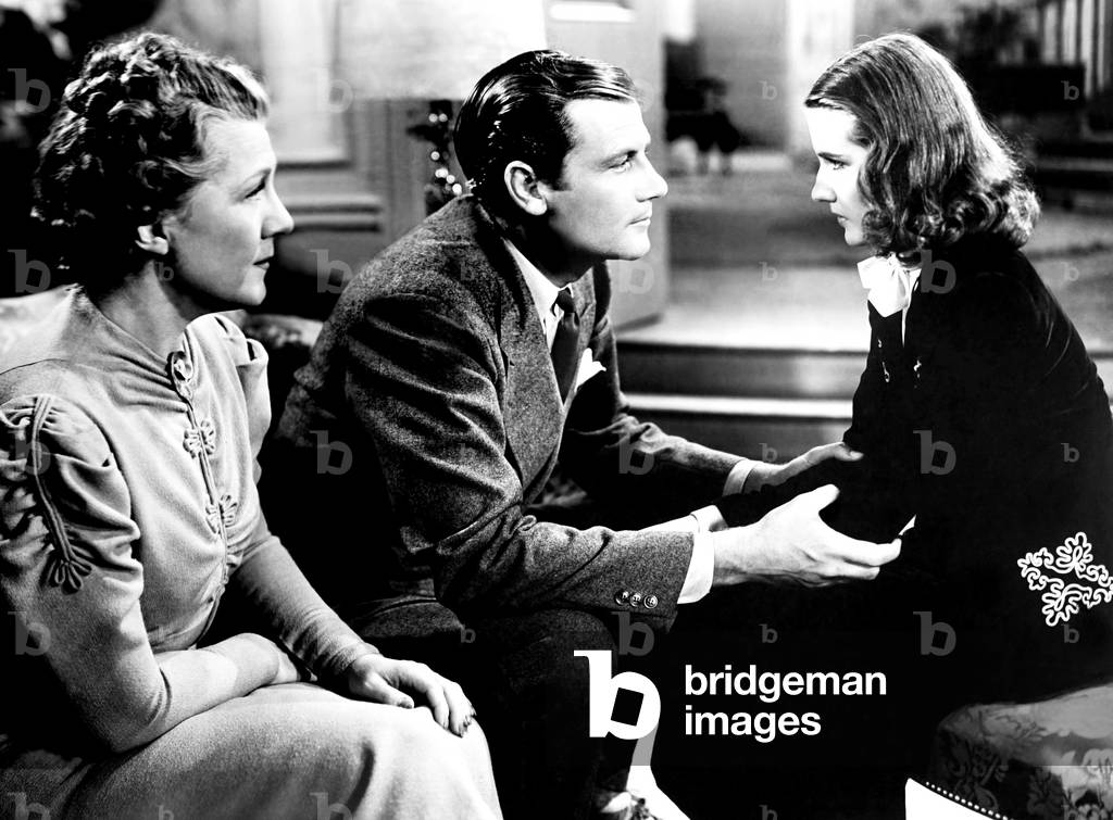 ESPIONAGE AGENT, from left, Nana Bryant, Joel McCrea, Brenda Marshall, 1939