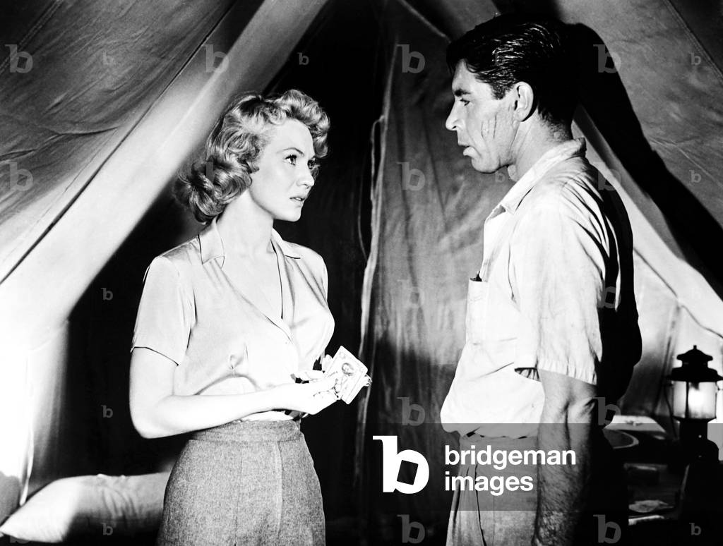CONGO CROSSING, from left, Virginia Mayo, Michael Pate, 1956