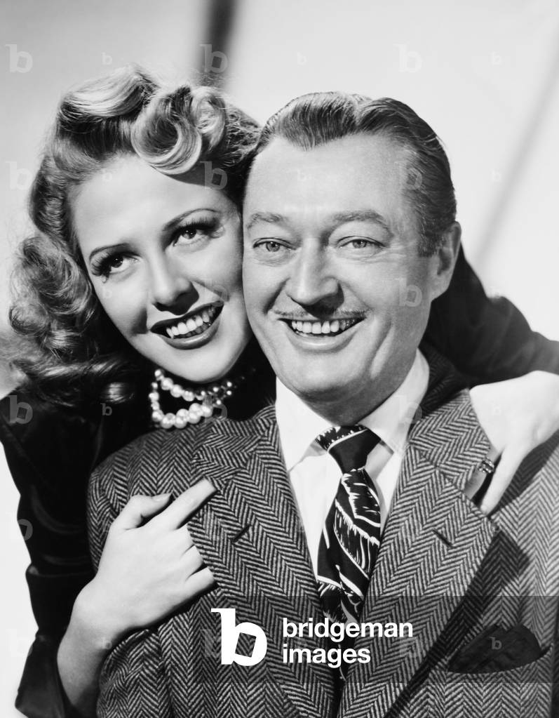 GIRL IN THE CASE, from left: Janis Carter, Edmund Lowe, 1944