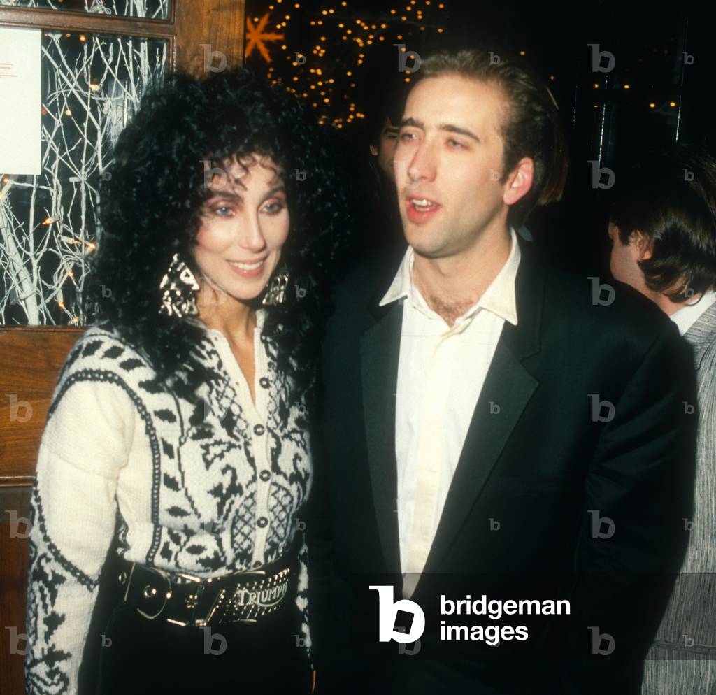 Cher Nicholas Cage, 1987 (photo)
