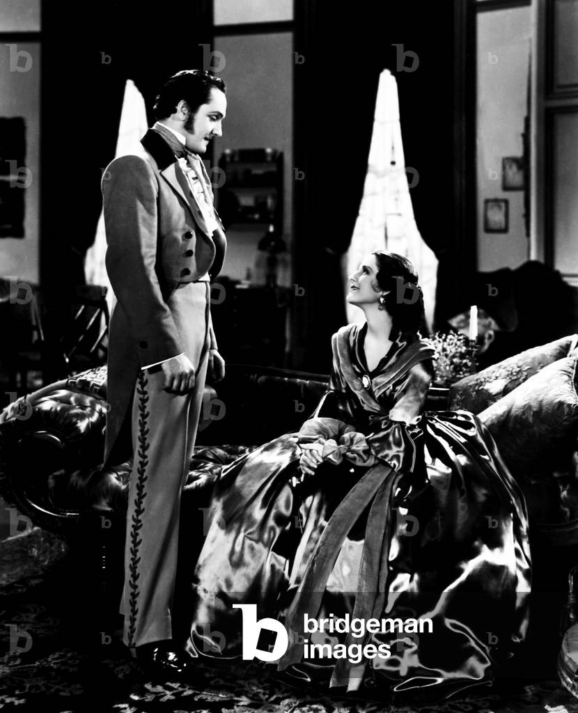 THE BARRETTS OF WIMPOLE STREET, from left, Fredric March, Norma Shearer, 1934