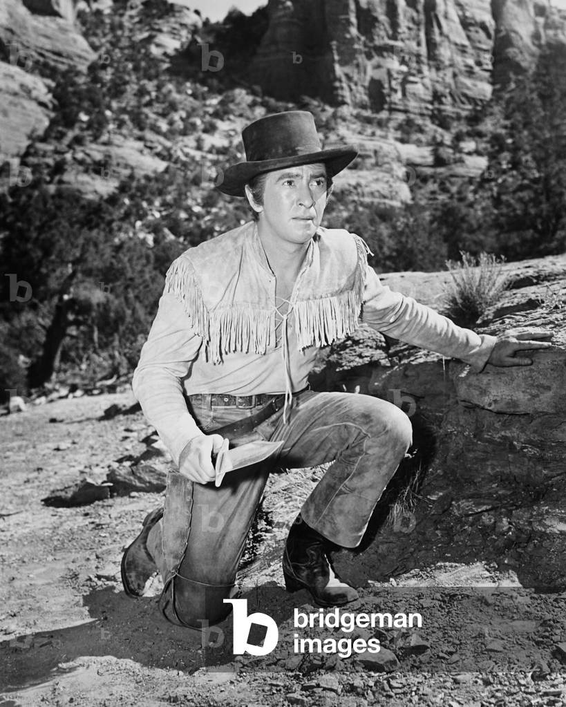COMANCHE TERRITORY, Macdonald Carey as Jim Bowie, 1950