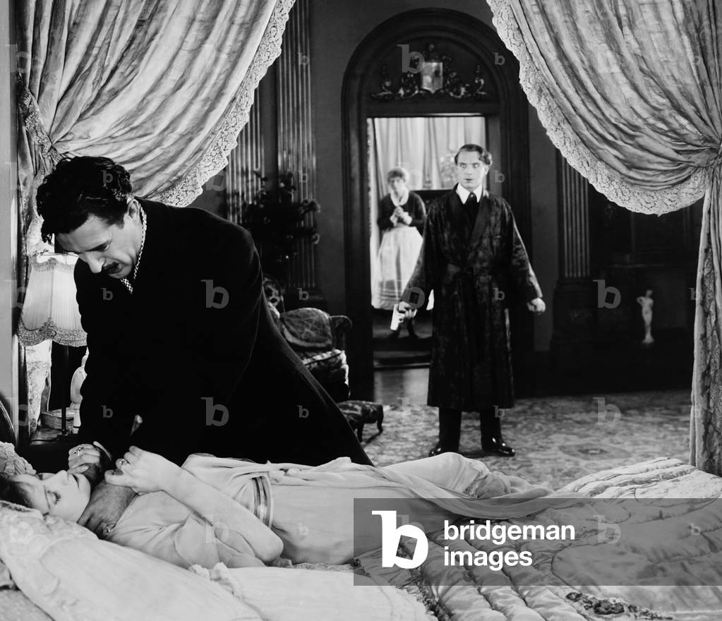 FLESH AND THE DEVIL, from left: Greta Garbo, John Gilbert, Lars Hanson, 1926