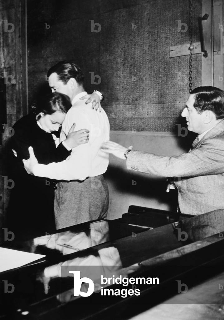ANGEL, from left: Marlene Dietrich, Herbert Marshall, director Ernst Lubitsch on set, 1937