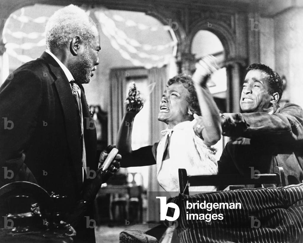 ANNA LUCASTA, from left: Rex Ingram, Eartha Kitt, Sammy Davis Jr., 1958