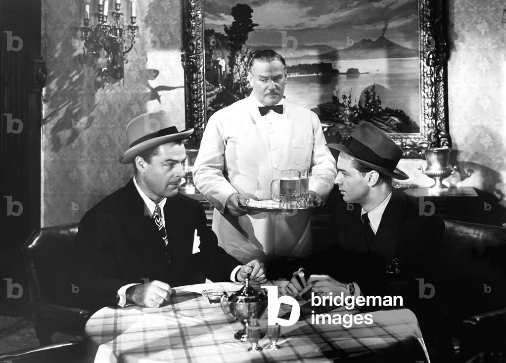THE GLASS KEY, from left, Brian Donlevy, Vernon Dent, Alan Ladd, 1942