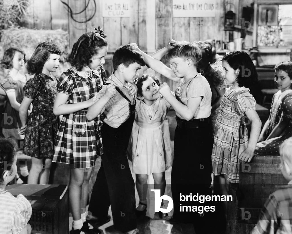 ELECTION DAZE, face to face from left: Robert Blake, Billy 'Froggy' Laughlin, 1943