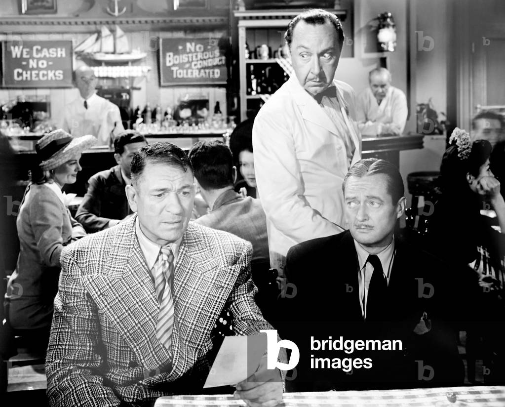 CALL OUT THE MARINES, from left, Victor McLaglen, Franklin Pangborn, Edmund Lowe, 1942