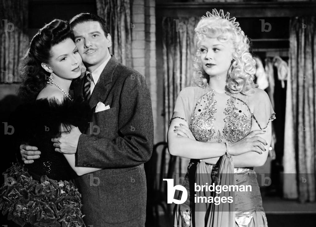 EADIE WAS A LADY, from left, Ann Miller, William Wright, Marion Martin, 1945