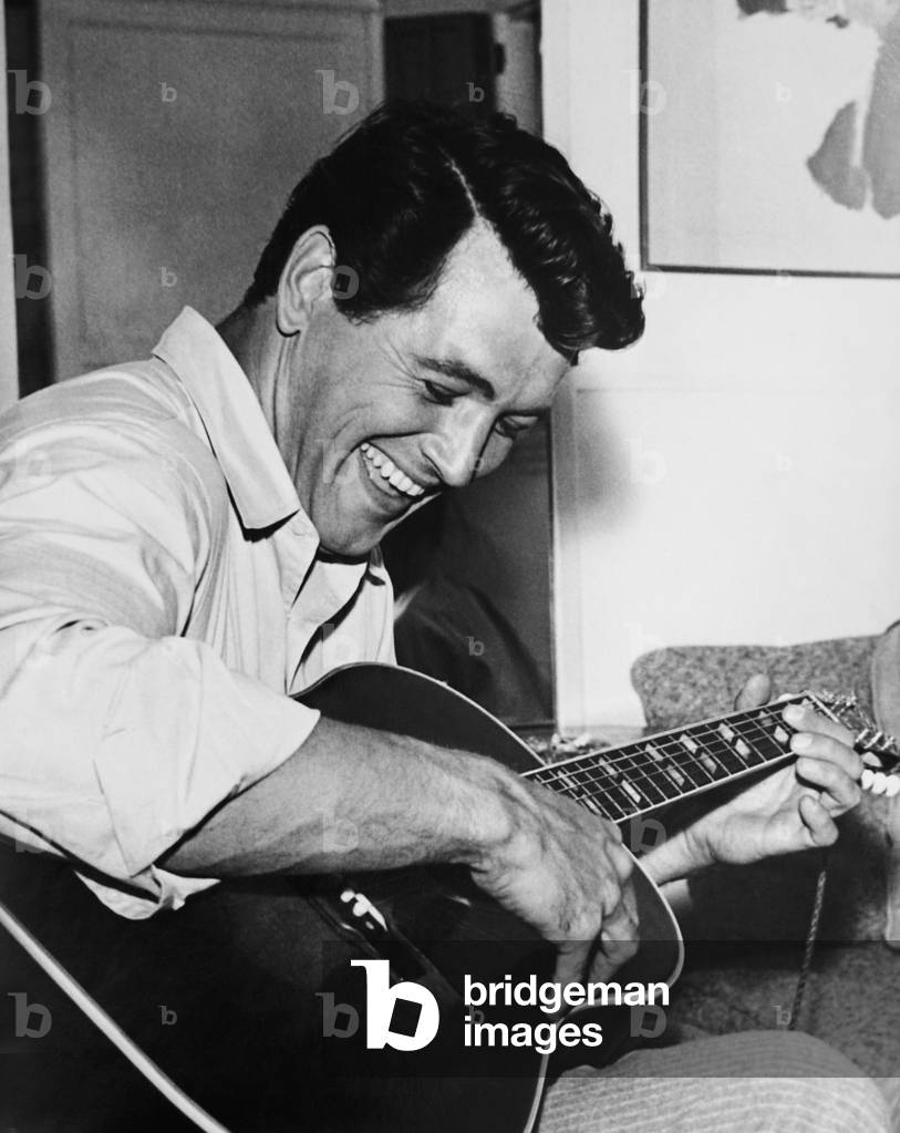 GIANT, Rock Hudson on set, 1956