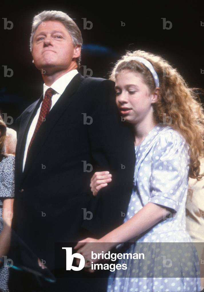 Bill Clinton Chelsea Clinton, 1992 (photo)