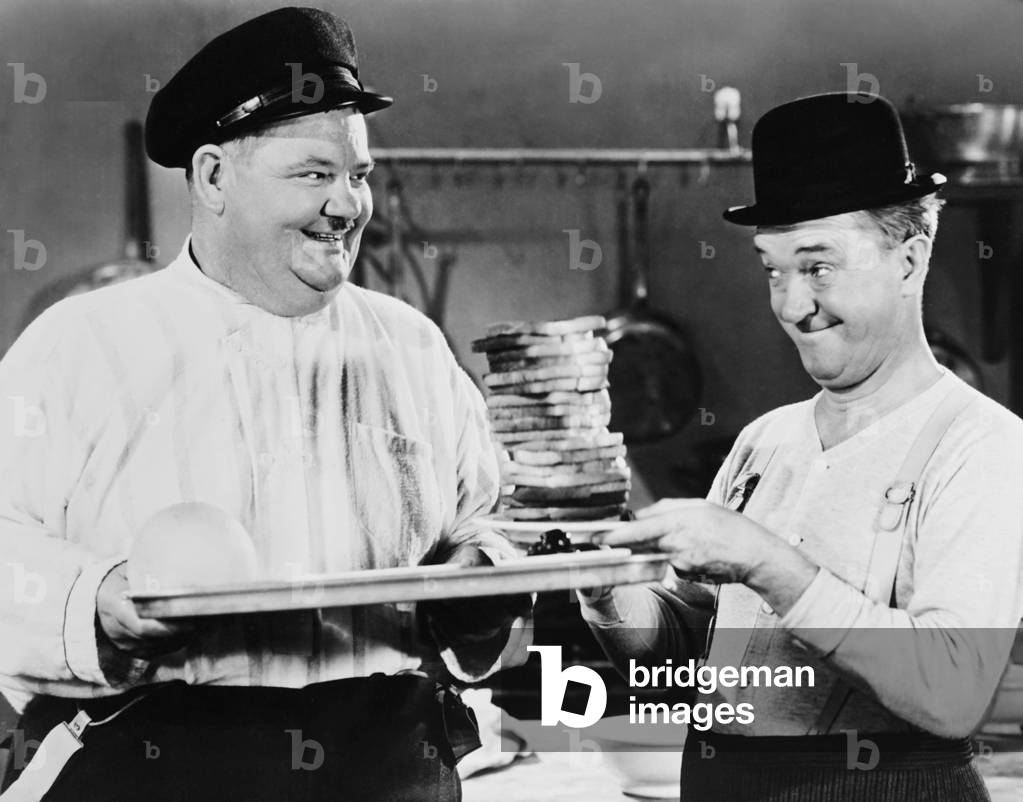 GREAT GUNS, from left: Oliver Hardy, Stan Laurel, 1941