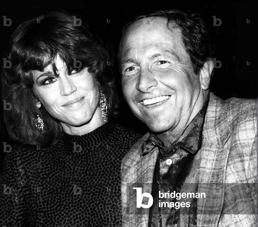 Jane Fonda and artist Robert Rauschenberg, 1980 (photo)