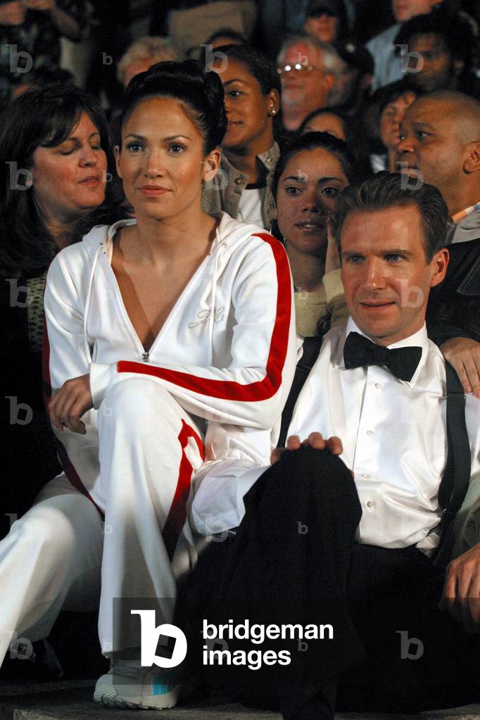 Jennifer Lopez Ralph Feinnes filming 