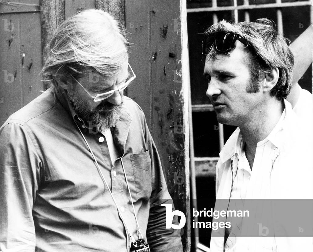 GAILY, GAILY, from left, producer Hal Ashby, director Norman Jewison, on-set, 1969