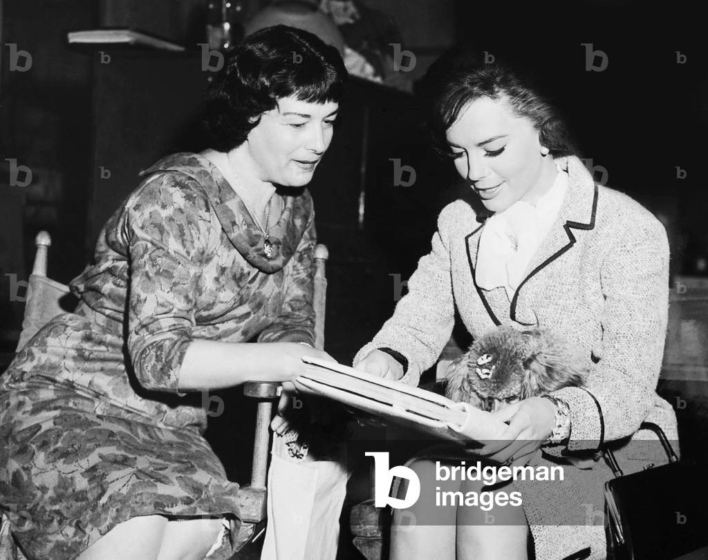 ALL THE FINE YOUNG CANNIBALS, from left: Maria Gurdin visiting daughter Natalie Wood on set, 1960