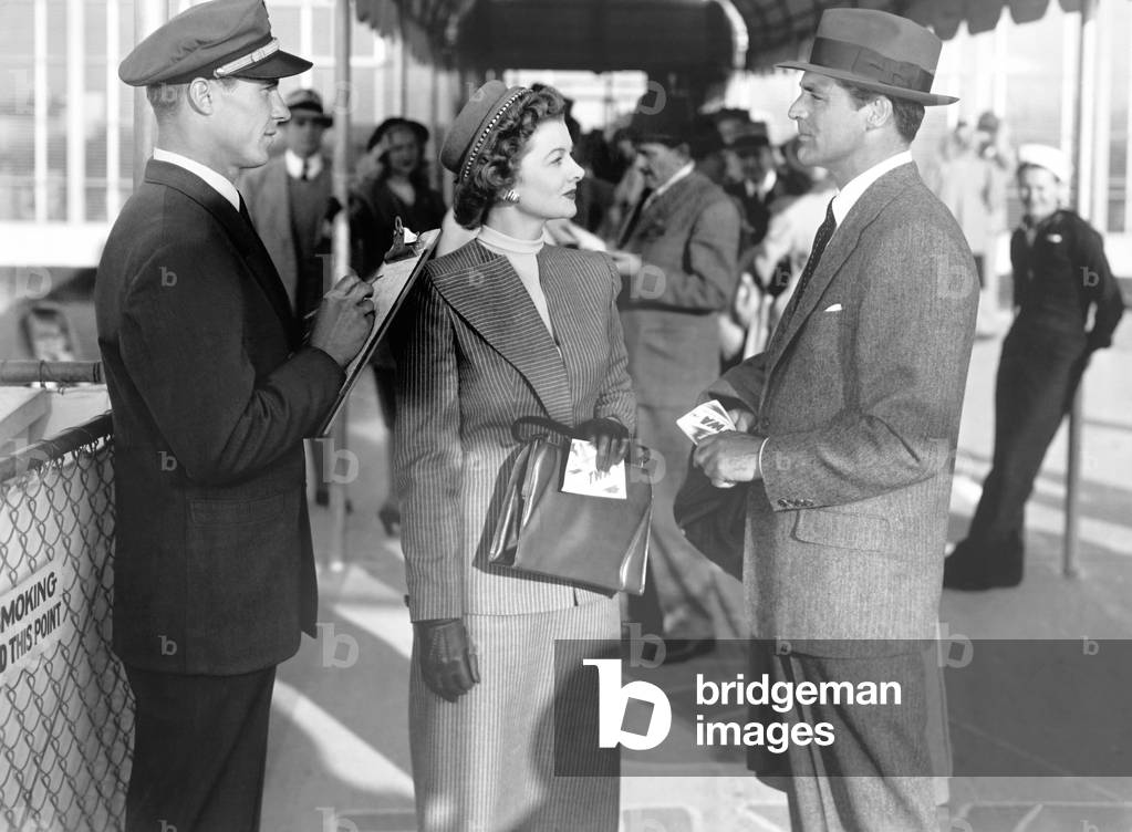 THE BACHELOR AND THE BOBBY-SOXER, from left, Robert Bray, Myrna Loy, Cary Grant, 1947