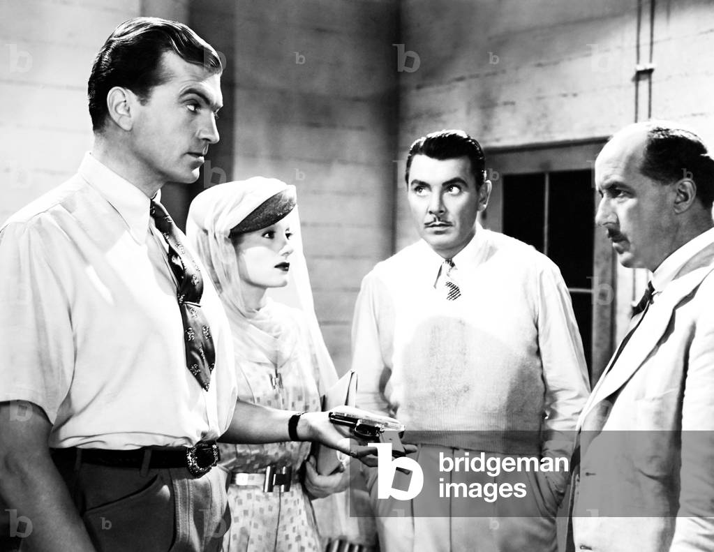 ADVENTURE IN DIAMONDS, from left, John Loder, Isa Miranda, George Brent, Matthew Boulton, 1940