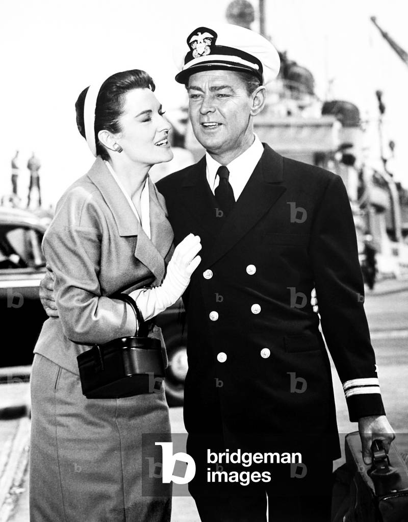 THE DEEP SIX, from left, Dianne Foster, Alan Ladd, 1958