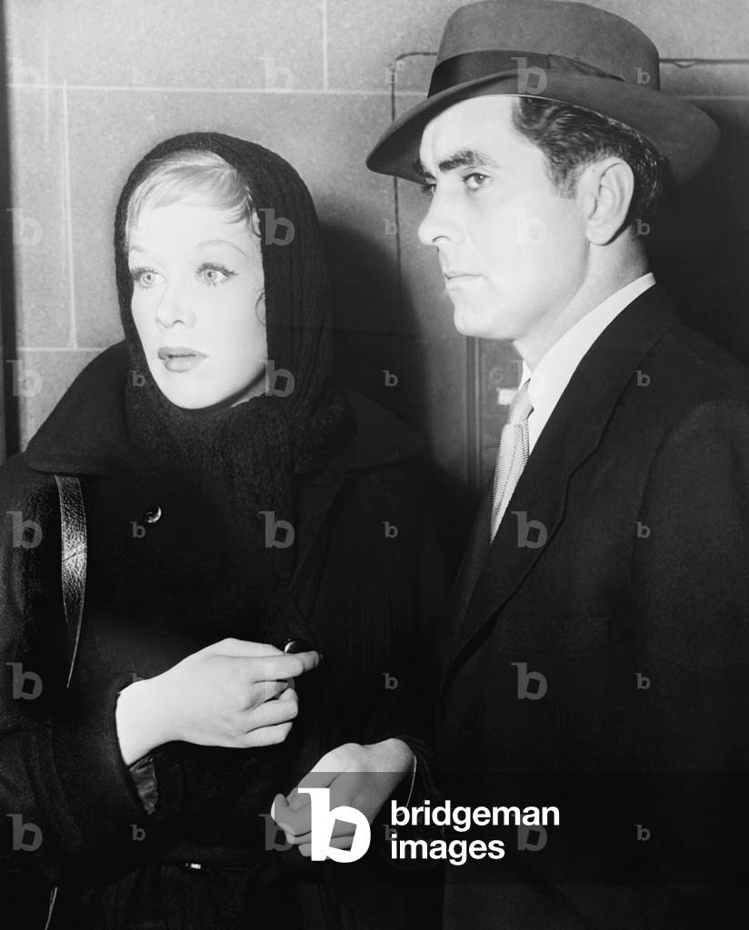 DIPLOMATIC COURIER, from left, Hildegard Knef, Tyrone Power, 1952