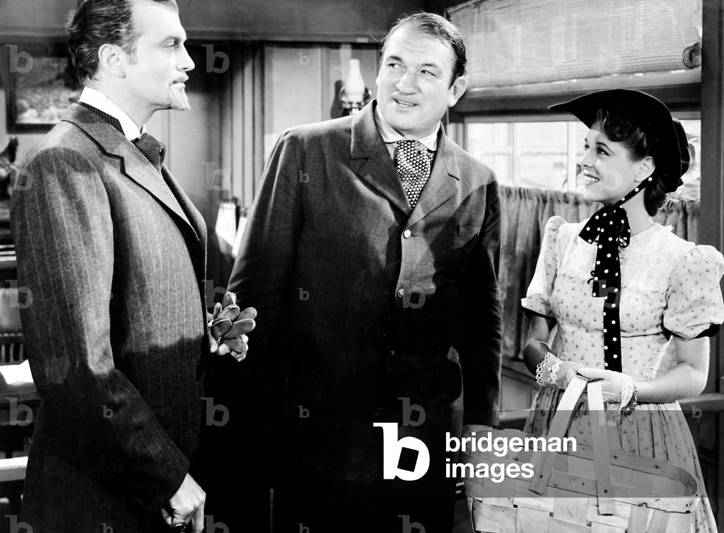 DIAMOND FRONTIER, from left, John Loder, Victor McLaglen, Anne Nagel, 1940