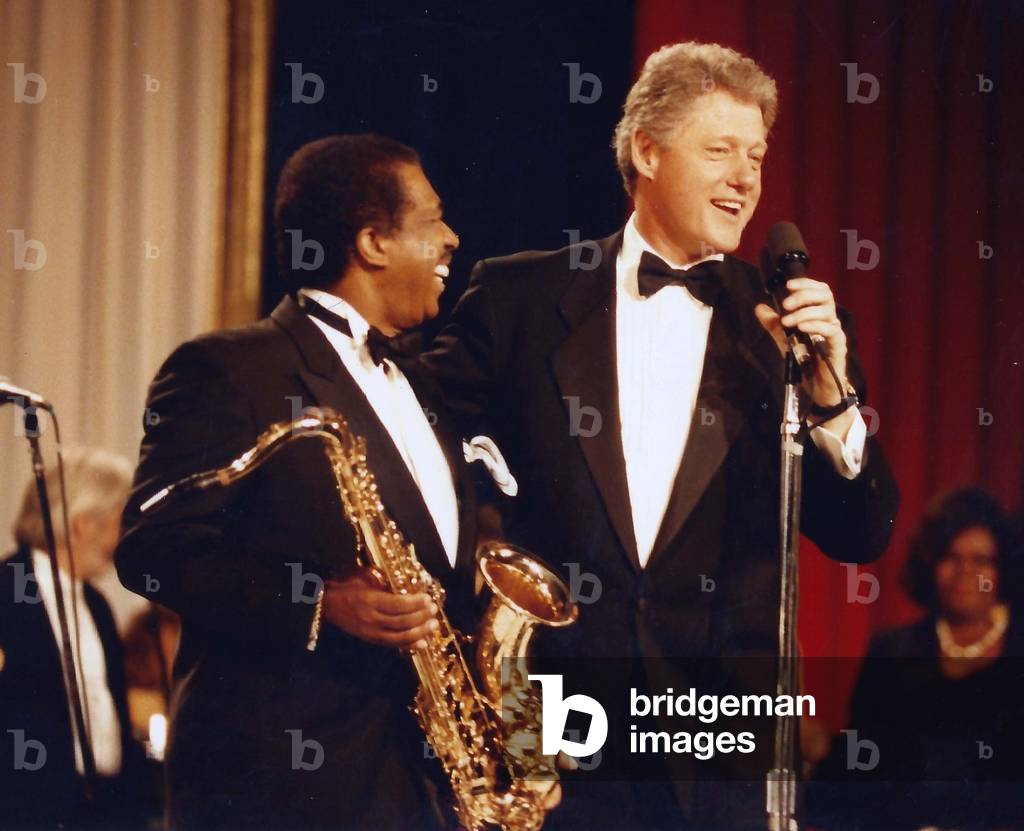 Washington, Dc, 1997, Bill Clinton Ben E. King (photo)