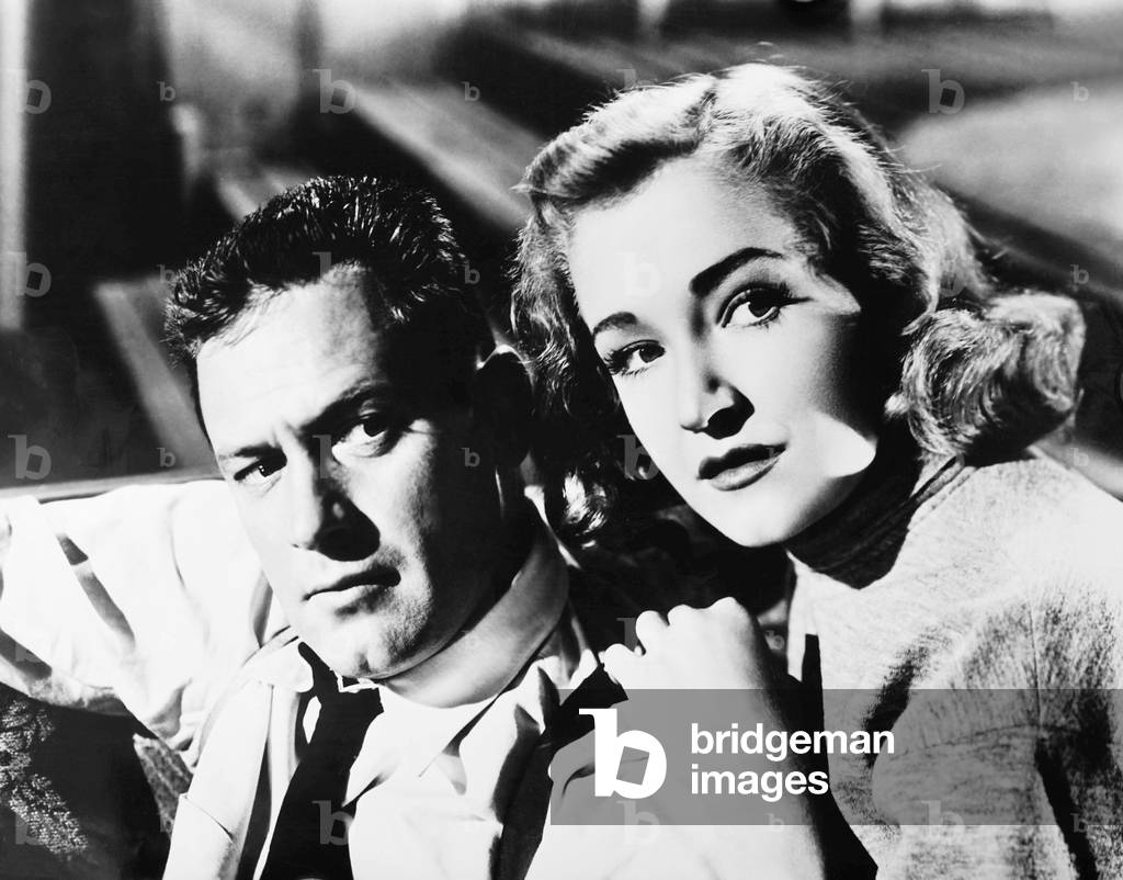 THE DARK PAST, from left: William Holden, Nina Foch, 1948