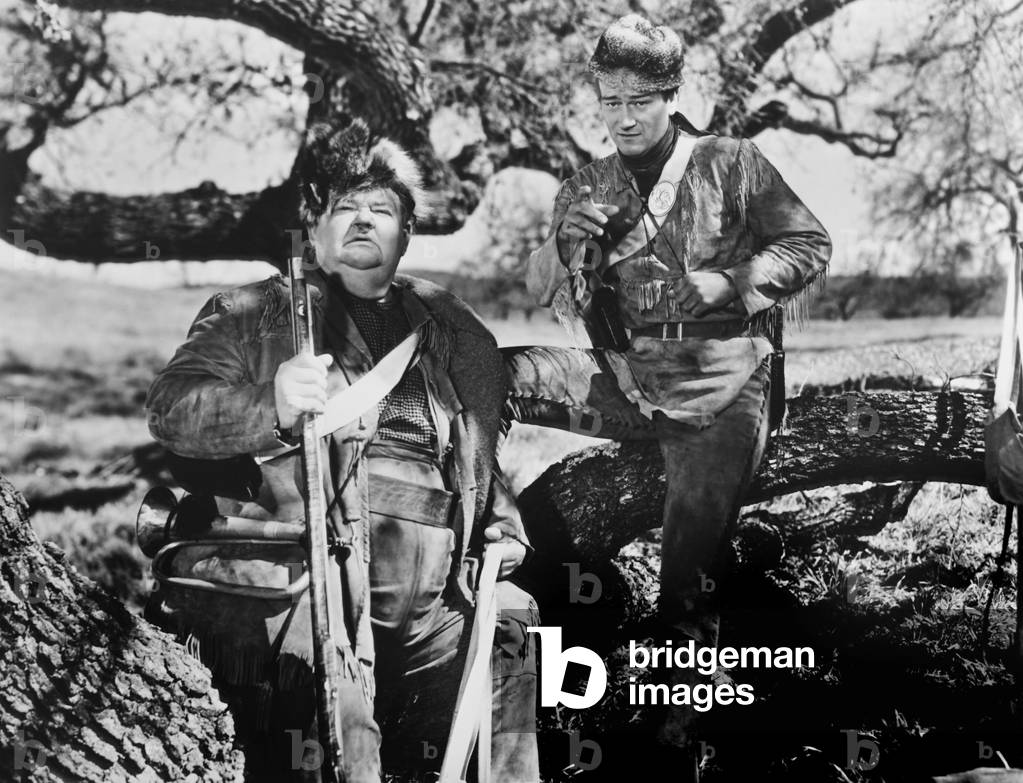 THE FIGHTING KENTUCKIAN, from left: Oliver Hardy, John Wayne, 1949