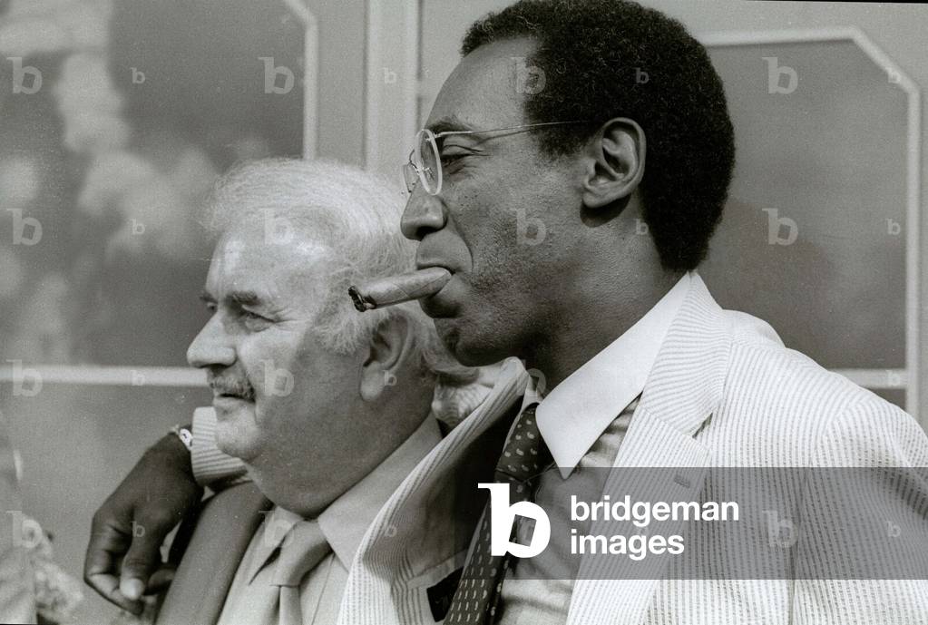 Captain Kangaroo Bob Keeshan Bill Cosby, undated (photo)