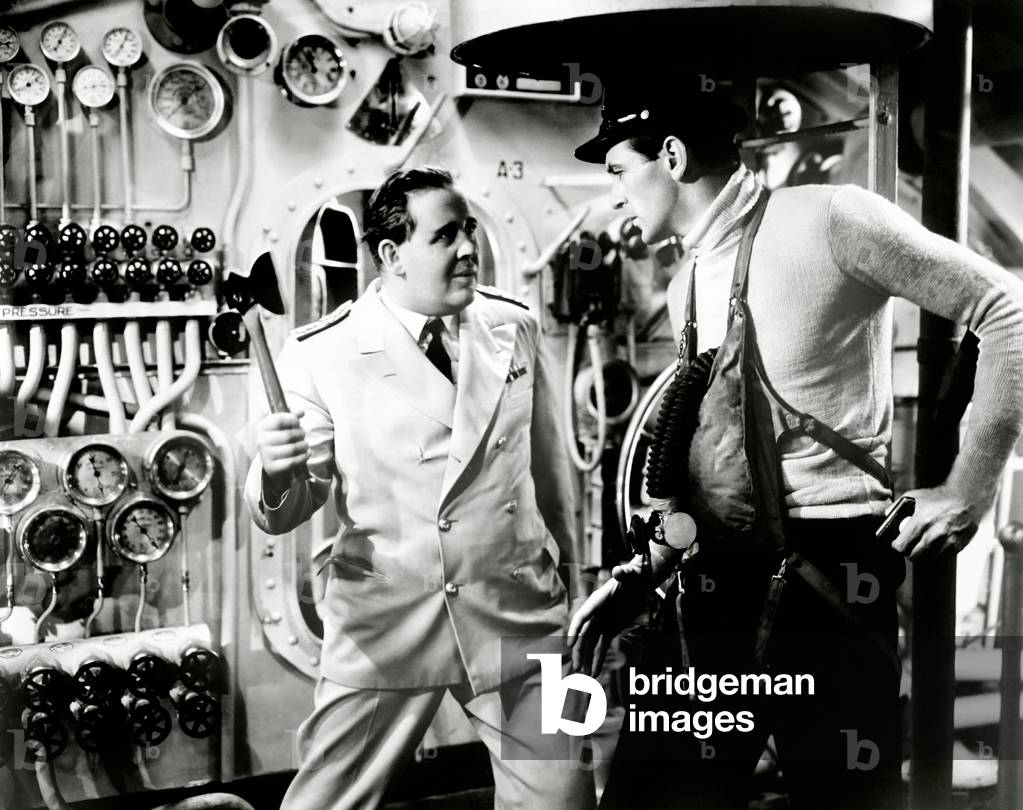DEVIL AND THE DEEP, from left, Charles Laughton, Gary Cooper, 1932