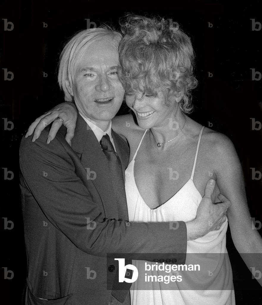 Andy Warhol and Monique Van Vooren at Studio 54, 1978 (photo)