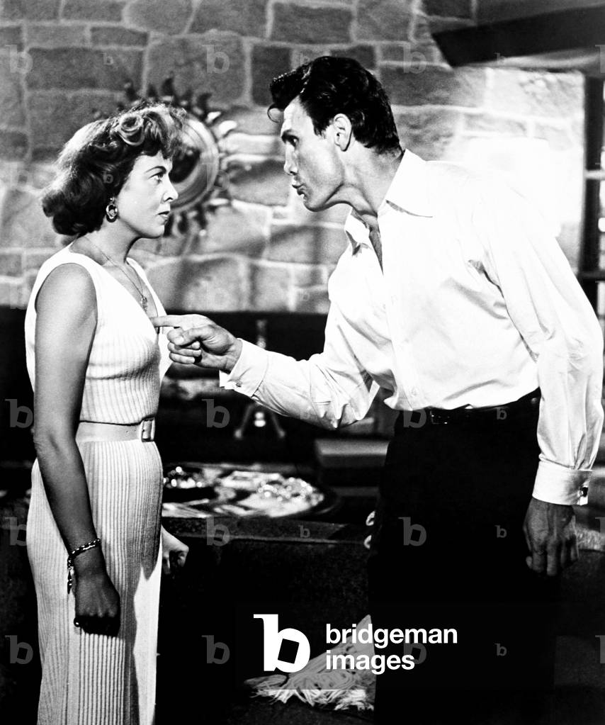 THE BIG KNIFE, from left, Ida Lupino, Jack Palance, 1955