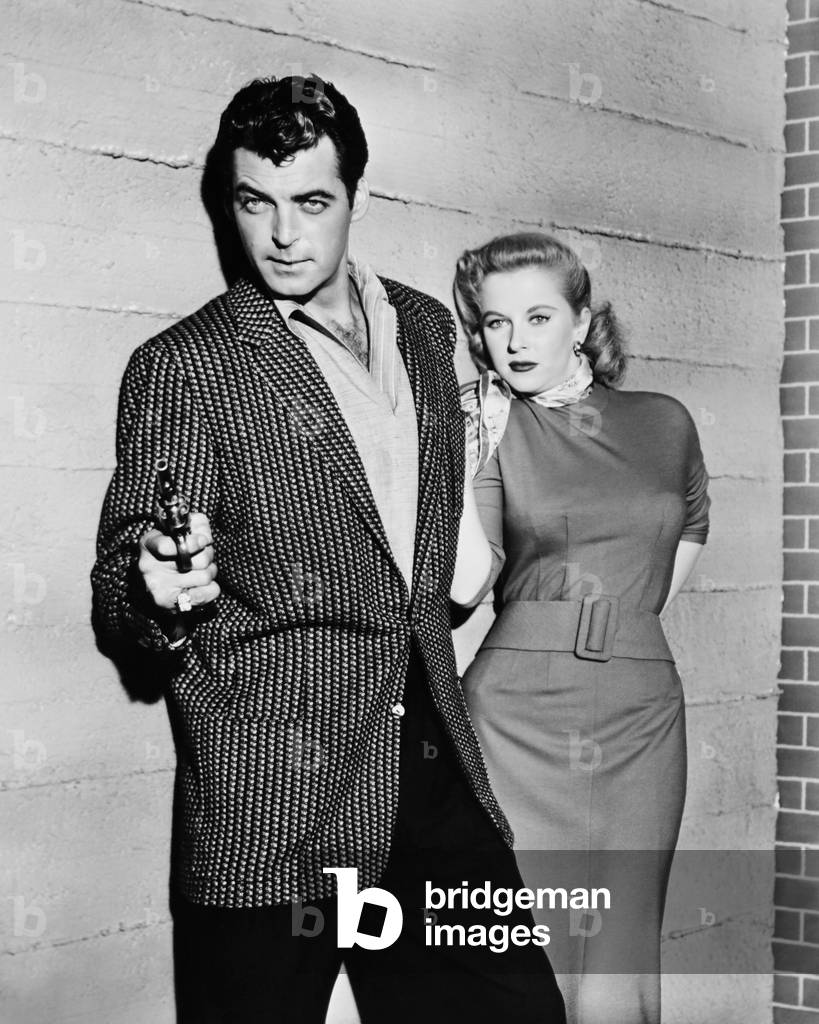 FLIGHT TO HONG KONG, from left: Rory Calhoun, Dolores Donlon, 1956