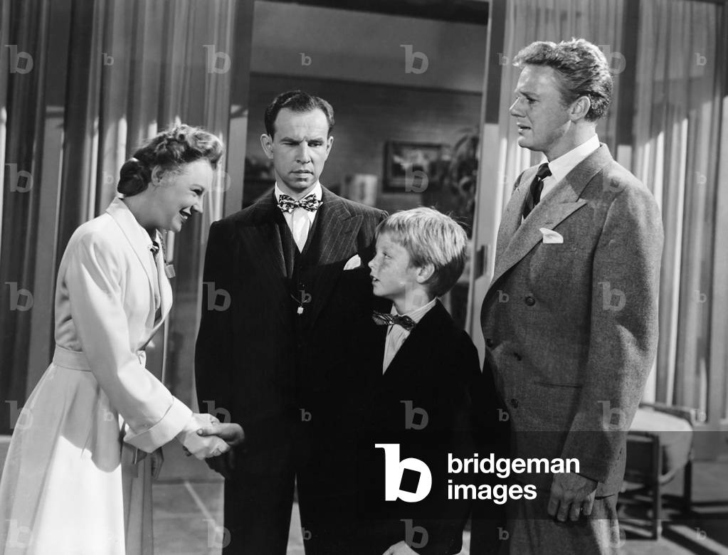 THE BRIDE GOES WILD, from left: June Allyson, Hume Cronyn, Jackie 'Butch' Jenkins, Van Johnson, 1948