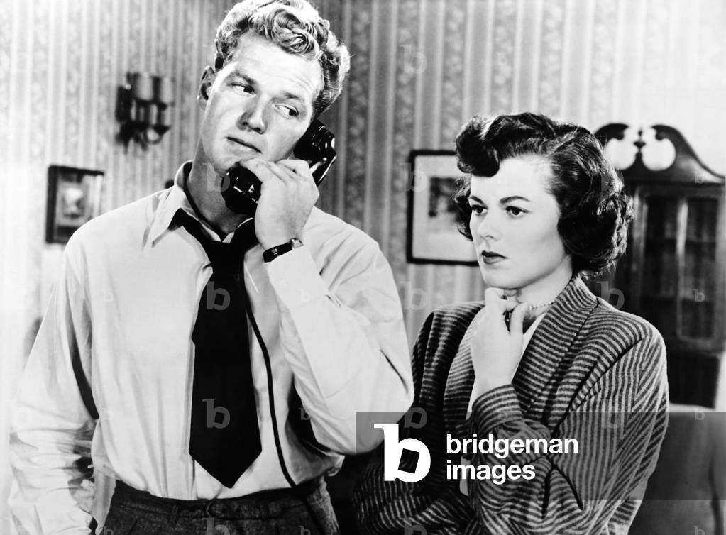 THE CLAY PIGEON, from left: Bill Williams, Barbara Hale, 1949