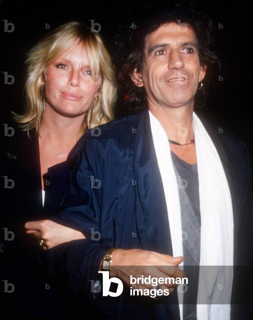 Patti Hansen, Keith Richards,1988 (photo)