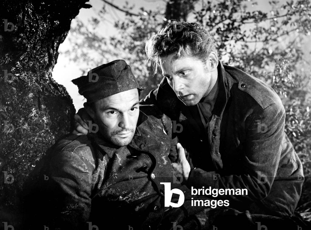 THE CROSS OF LORRAINE, from left, Gene Kelly, Jean-Pierre Aumont, 1943