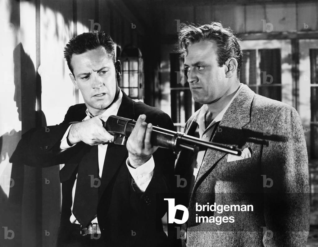 THE DARK PAST, from left: William Holden, Lee J. Cobb, 1948