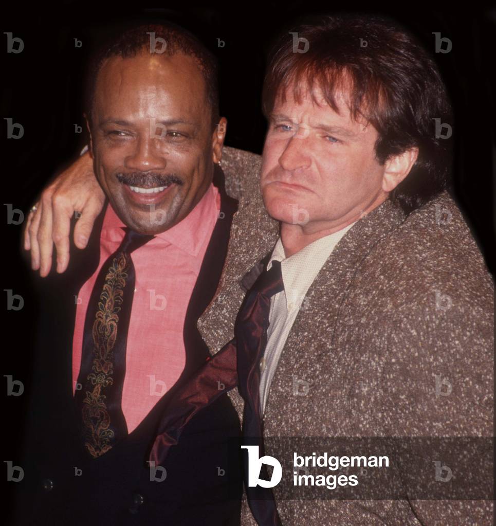 Quincy Jones and Robin Williams, 1991 (photo)