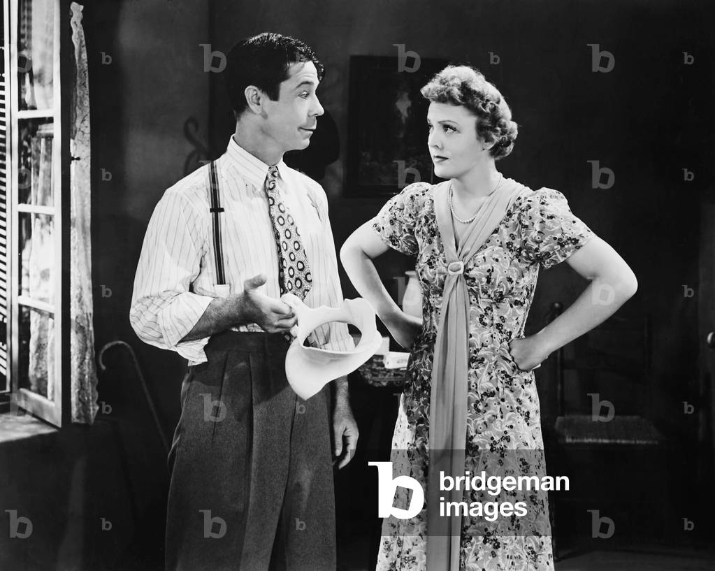 FLIRTING WITH FATE, from left: Joe E. Brown, Beverly Roberts, 1938