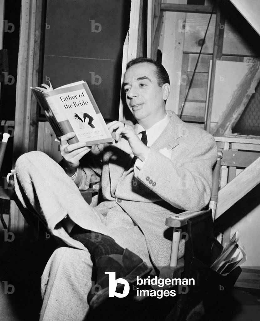FATHER OF THE BRIDE, director Vincente Minnelli on set, 1950