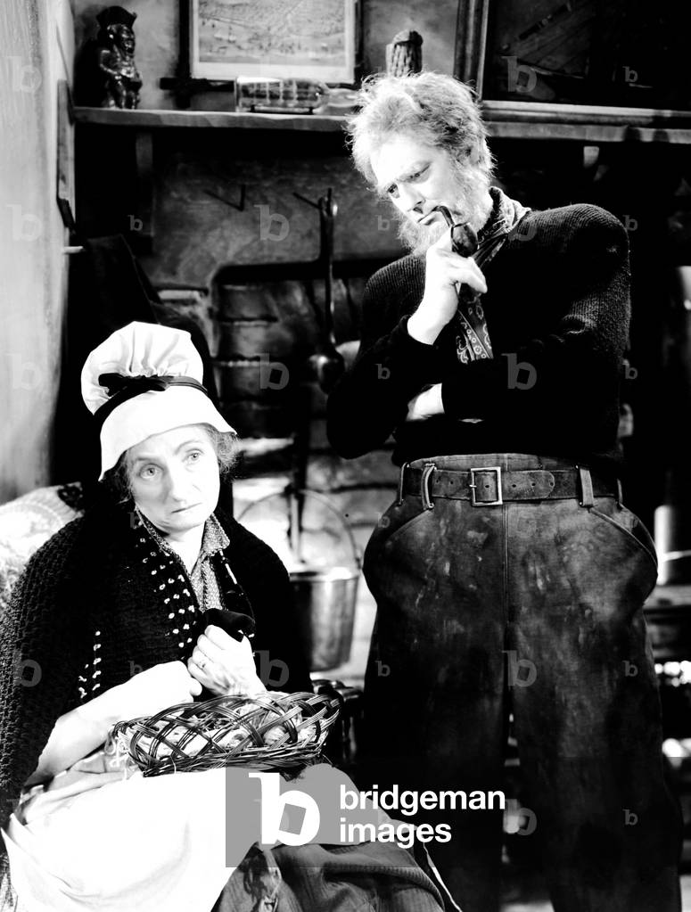 DAVID COPPERFIELD, from left, Una O'Connor, Lionel Barrymore, 1935