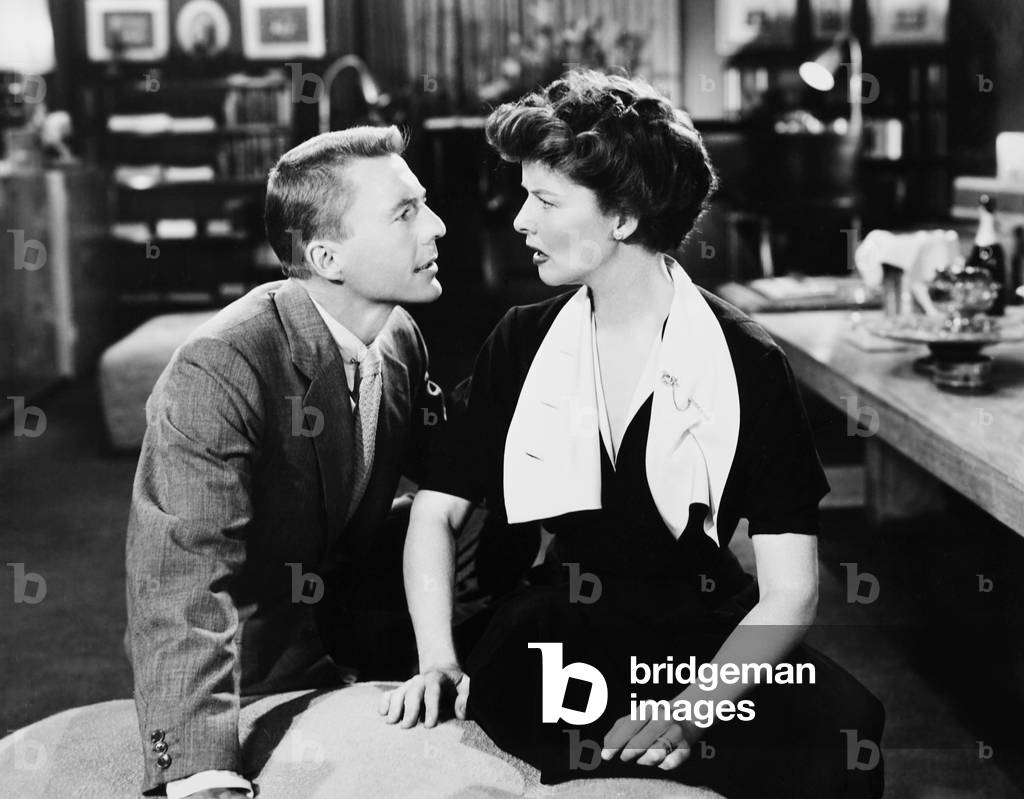 ADAM'S RIB, from left: David Wayne, Katharine Hepburn, 1949