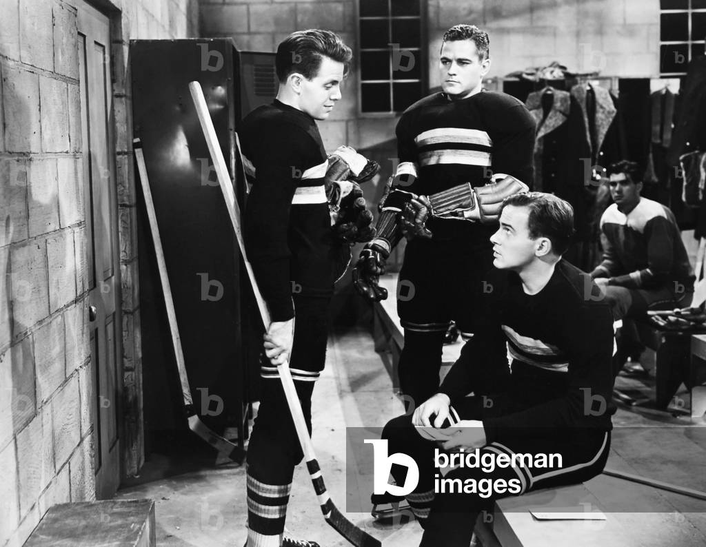 THE DUKE OF WEST POINT, from left: Louis Hayward,  Alan Curtis, Tom Brown, 1938
