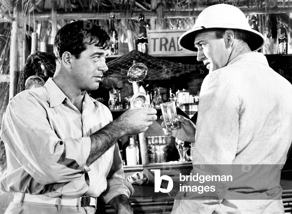 CROSSWINDS, from left, John Payne, Forrest Tucker, 1951