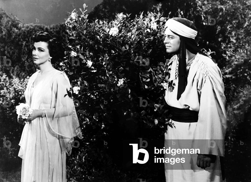 THE DESERT SONG, from left, Kathryn Grayson, Gordon MacRae, 1953