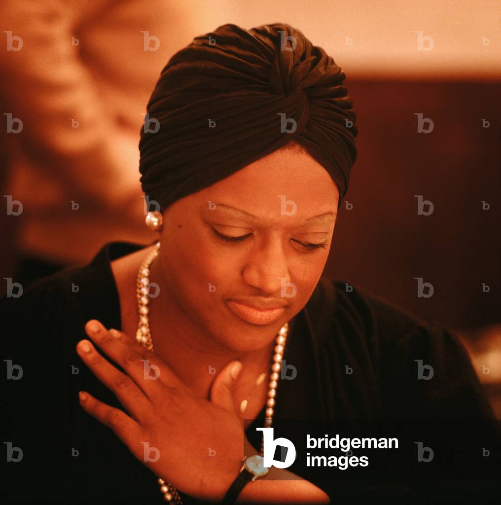 Jessye Norman at recording