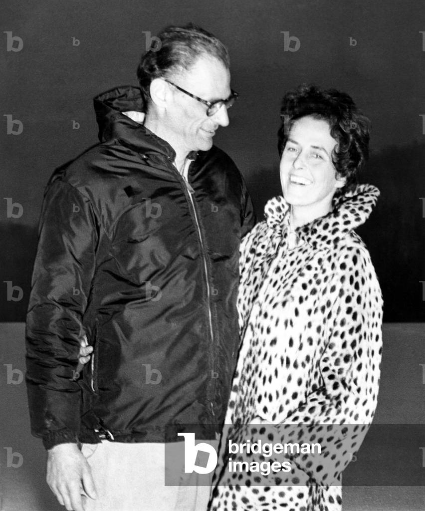 Arthur Miller and his new wife photographer Inge Morath, 1960s